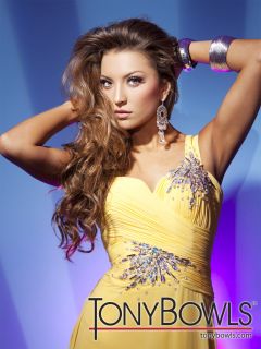 Tony Bowls 112535 Dress Paris Pageant Gown Prom Dresses Aqua Blue 10
