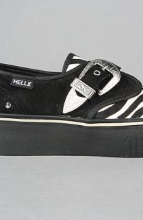 Vans The Hellz x Vans Paityn Buckle Sneaker in Black Zebra