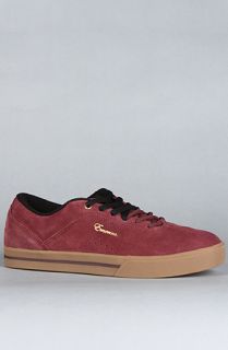 Emerica The GCode Sneaker in Burgundy Gum