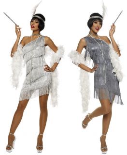 1920s Dazzling Flapper Halloween Costume 20s Style Dress Adult Woman
