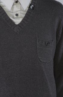 LRG The El Producto VNeck Sweater in Black Heather