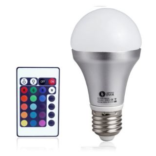 Features of Lighting EVER Remote Controlled Color Changing A19 5W LED