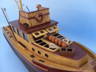 855 jaws orca wooden fishing boat19