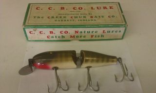 Vintage Creek Chub Fishing Lure Good Condition Box Bait Hooks Swivel on  PopScreen
