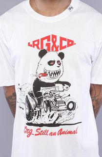 LRG The Still An Animal Tee in White Concrete