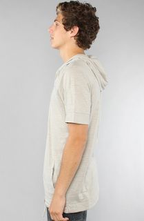 Ezekiel The Bradshaw SS Hooded Henley in Ash Grey