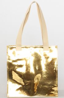 Gold Dot The Faye Tote Bag in Gold Concrete