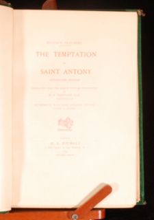 1895 Temptation Saint Antony Gustave Flaubert Illustrated