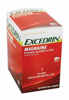 Excedrin Migraine Dispenser 50 x 2 Count 100 total tablets Not part of