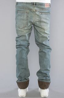 Obey The Juvee Traditions Wool Cuff Tight Fit Pants in Vintage Indigo