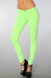 Tripp NYC The Neon Wash Jean in Lime Concrete