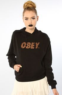 Obey Sweatshirt Cheetah Logo Hoody Black – Karmaloop