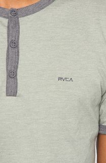 RVCA The Professor Henley in Ewok Green Heather