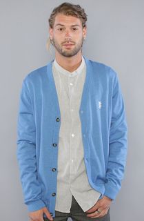 WeSC The Borik Cardigan in Clear Blue Melange