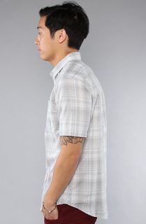 RVCA The Salty SS Buttondown Shirt in Miner Grey