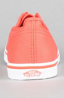 Vans The Authentic Lo Pro Zip Sneaker in Hot Coral