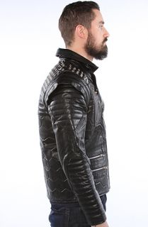 iridium iridium Captain Biker Jacket Concrete