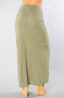 Chaser The Seamed Maxi Skirt in Citrine