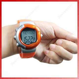  Monitor Stop Watch Calorie Counter Fitness Exercise Orange 009