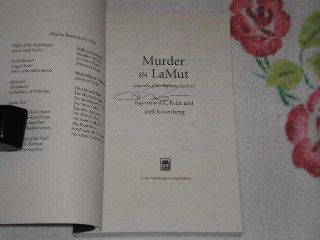 Murder in Lamut by Raymond E Feist Joel Rosenberg SC Arc Signed