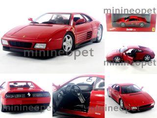 Hot Wheels X5532 1989 89 Ferrari 348 TB 1 18 Diecast Red