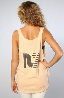 Rebel Yell The Sail Away Tie Tank in Apricot