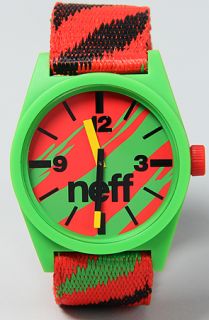 NEFF The Daily Woven Watch in Rasta Concrete