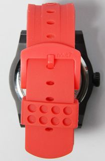 LRG The Icon Watch in Black and Red Concrete