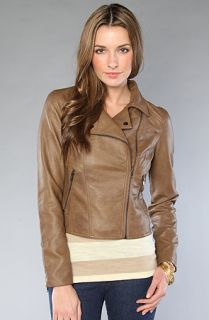 Obey The Trespassing Moto Jacket in Tan