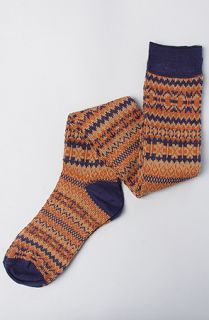 Free People The Holland Over The Knee Sock in Rust Combo  Karmaloop