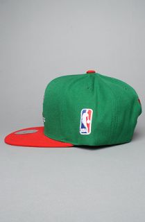 Mitchell & Ness The NBA Wool Snapback Hat in Red Green