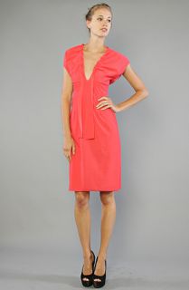  ruffle neck dress bright coral pink $ 125 00 converter share on tumblr
