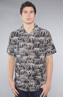 Pendleton The Short Sleeve Camp Buttondown Shirt in Charcoal Black