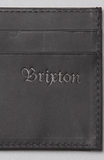 Brixton The Otis Wallet in Black Concrete