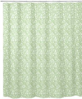 Extra Long 96 84 or 72 Fabric Shower Curtain Green