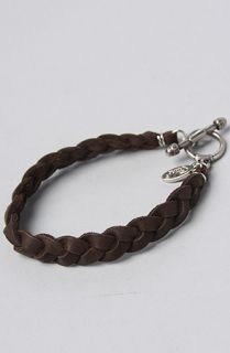 Ettika The Brown Braided Deerskin Leather Bracelet