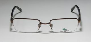  50 19 140 Brown Half Rim Vision Care Eyeglasses Glasses Frame