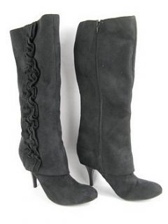 Fergalicious Partyfavor Knee High Boot Womens 9.5 USED BLACK $80