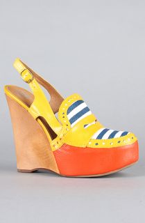 Jeffrey Campbell The Denney Shoe in Orange Multi Stripe  Karmaloop