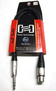 Hosa Female XLR to TRS 1 4 Phone 5 ft Cable HXS 005