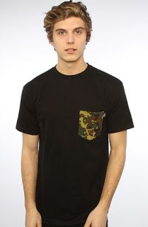 Flying Coffin The Camo Pocket Tee in Black