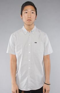 RVCA The Thatll Do SS Buttondown Shirt in Miner Grey