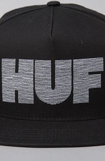 HUF The Thin Line Snapback Cap in Black