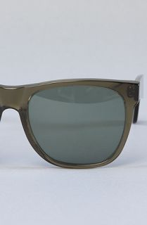 Super Sunglasses The Basic Sunglasses in Army Green Trans  Karmaloop