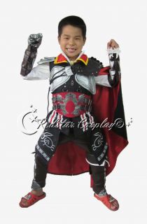 Assassins Creed 2 II Ezio Children Cosplay Costume Chrismas Halloween