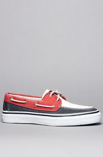 Sperry Topsider The Bahama 2Eye Boat Shoe in Red White Blue