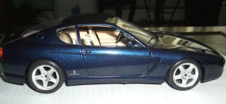 Bburago 1992 Ferrari 456 GT Car Detailed 1 18 Scale Die Cast Dark Blue