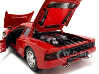 1984 Ferrari Testarossa Red 1 18 Diecast Model Car by Hotwheels 25732