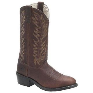 Mens Double H 12 Work Western Black Walnut 