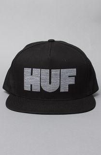 HUF The Thin Line Snapback Cap in Black